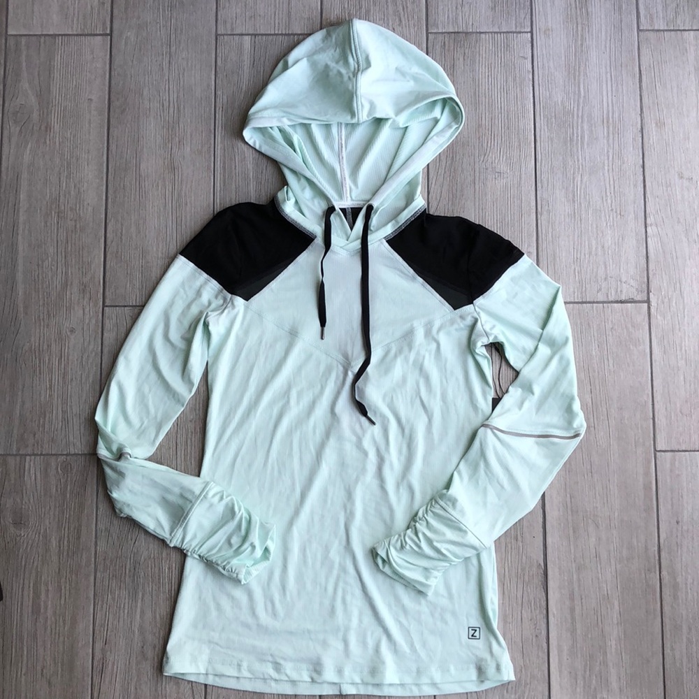Zobha workout lightweight hoodie mint color